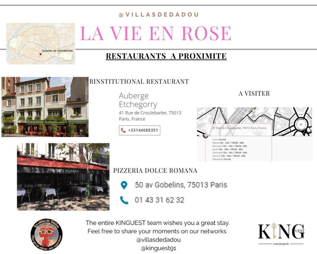 Luxury La Vie En Rose Jacuzzi Terrasse Parking * Parijs